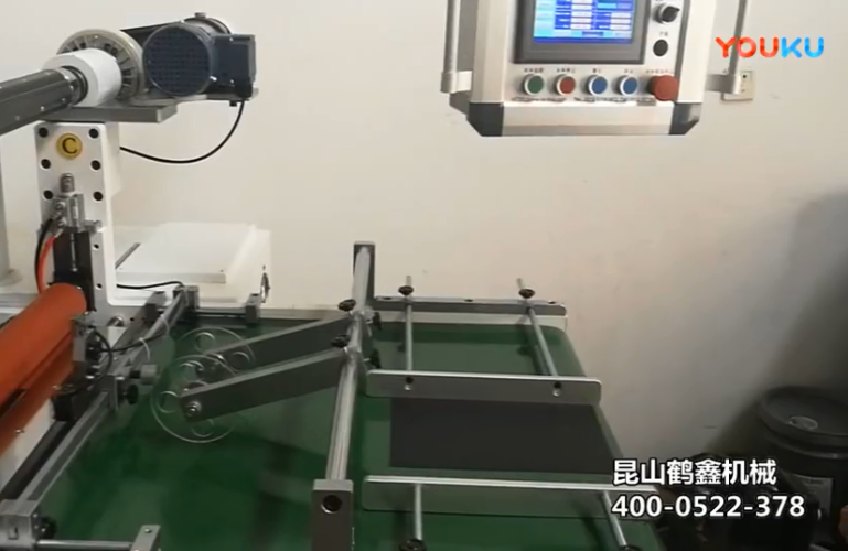 全自動貼合覆膜切片排廢一體機--鶴鑫機械又一款神機！